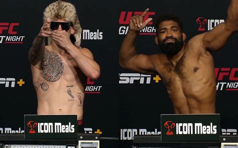 UFC Vegas 90 weigh.